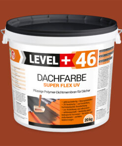 Alternative view of Dachfarbe 20kg Ziegelrot Flexible Sockelfarbe Dachlack UV-beständig + Farbroller 25cm mit Bügel SET L+46
