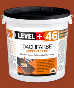 Alternative view of Dachfarbe 50kg Ziegelrot Flexible Sockelfarbe Dachlack UV-beständig + Farbroller 25cm mit Bügel SET L+46