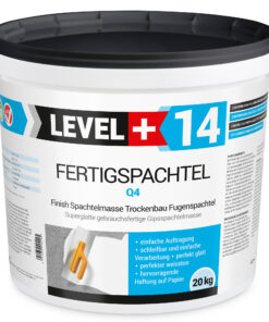 Fertigspachtel Spachtelmasse Finish Q1-Q4 Glätt Flächen Spachtelmasse 20Kg LEVEL+14