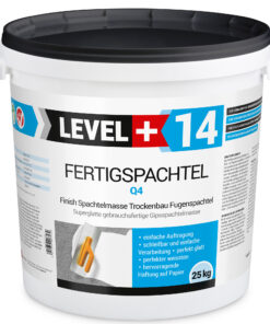 Fertigspachtel Spachtelmasse Finish Q1-Q4 Glätt Flächen Spachtelmasse 25Kg LEVEL+14