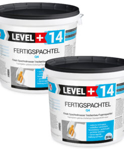 Fertigspachtel Spachtelmasse Finish Q1-Q4 Glätt Flächen Spachtelmasse 40Kg LEVEL+14