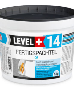 Fertigspachtel Spachtelmasse Finish Q1-Q4 Glätt Flächen Spachtelmasse 5Kg LEVEL+14