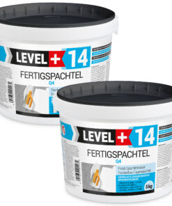 Fertigspachtel Spachtelmasse Finish Q1-Q4 Glätt Flächen Spachtelmasse 5+5Kg LEVEL+14
