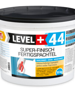 Super Finish Fertigspachtel Q1-Q4 Spachtelmasse Perfekt Glatt Weiß Innenbereich 15Kg LEVEL+44