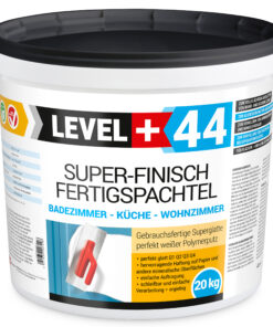 Super Finish Fertigspachtel Q1-Q4 Spachtelmasse Perfekt Glatt Weiß Innenbereich 20Kg LEVEL+44