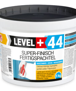 Super Finish Fertigspachtel Q1-Q4 Spachtelmasse Perfekt Glatt Weiß Innenbereich 5Kg LEVEL+44