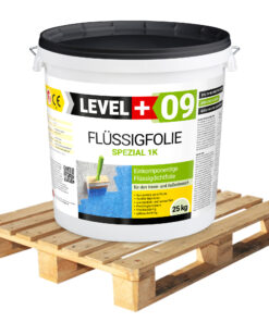Dichtfolie 25Kg x 24 Balkon Dusche Elastische Flüssigfolie 600kg Palette LEVEL+09