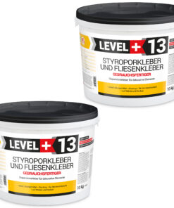 Styroporkleber Korkkleber Renovieren Dispersionkleber Polymerbasis 10+10Kg LEVEL+13
