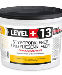 Styroporkleber  Korkkleber Renovieren Dispersionkleber Polymerbasis 15Kg LEVEL+13