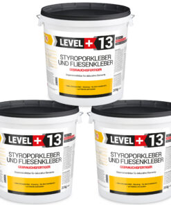 Styroporkleber Korkkleber Renovieren Dispersionkleber Polymerbasis 60Kg LEVEL+13