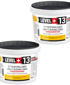 Styroporkleber Korkkleber Renovieren Dispersionkleber Polymerbasis 5+5Kg LEVEL+13
