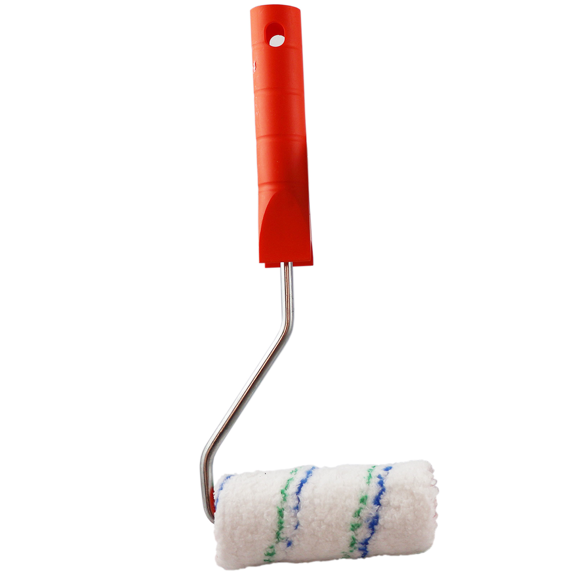 Dachfarbe 1,5kg Ziegelrot Flexible Sockelfarbe Dachlack UV-beständig + Farbroller 10cm mit Bügel SET L+46 – Bild 3