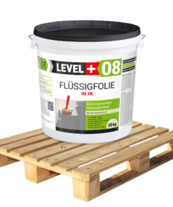 Flüssigfolie 20Kg x 24 Stück Dichtfolie 480Kg Palette Dusche Bad Küche Innen LEVEL+08