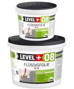 Flüssigfolie in 1K Dichtfolie Abdichtfolie Abdichtung Bad Dusche Küche 16Kg LEVEL+08