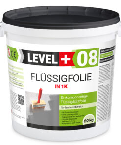 Flüssigfolie in 1K Dichtfolie Abdichtfolie Abdichtung Bad Dusche Küche 20Kg LEVEL+08