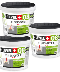 Flüssigfolie in 1K Dichtfolie Abdichtfolie Abdichtung Bad Dusche Küche 21Kg LEVEL+08