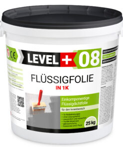 Flüssigfolie in 1K Dichtfolie Abdichtfolie Abdichtung Bad Dusche Küche 25Kg LEVEL+08