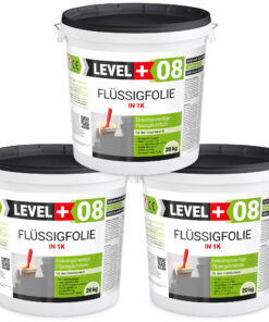 Flüssigfolie in 1K Dichtfolie Abdichtfolie Abdichtung Bad Dusche Küche 60Kg LEVEL+08