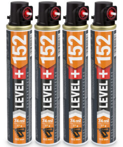 Ersatzgas 4 St. Gaskartuschen 152mm Gasbetriebene Setzgeräte Profi LEVEL+152