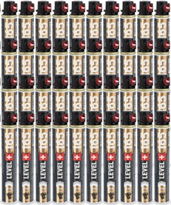 Gaskartusche 48 Stk. (Fuel Cell) Ersatzgas für Nagler 165mm, 80ml rot Ring LEVEL+165