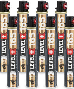 Gaskartusche 8 Stk. (Fuel Cell) Ersatzgas für Nagler 165mm, 80ml rot Ring LEVEL+165