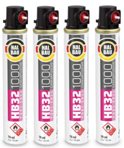 HALBAU Gaskartusche für gasbetriebene Setzgeräte Ersatzgas 152mm/74ml HB32 - 4 Stk.