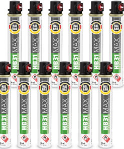 Gaskartusche 12x 165 mm Fuel Cell Ersatzgas Gaspatrone für Nagler Gasnagler HB31