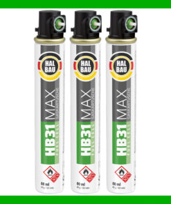 Gaskartusche für Nagler 3x 165mm | 80ml Fuel Cell Ersatzgas grün Ring HB31