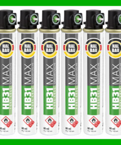 Gaskartusche für Nagler 6x 165mm | 80ml Fuel Cell Ersatzgas grün Ring HB31