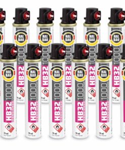HALBAU Gaskartusche für gasbetriebene Setzgeräte Ersatzgas 152mm/74ml HB32 - 12 Stk.