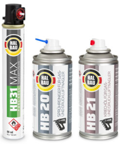 Naglersprühreiniger 150ml/HB20+Gasnagleröl 150ml/HB21 +Gaspatrone 165mm HB31 5St