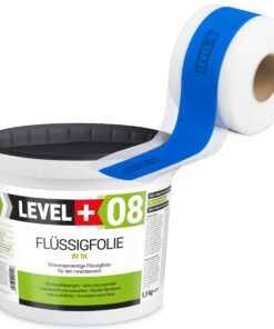 Dichtset Flüssigfolie 5,5kg Wassersperre Bad Dusche Dichtband Wasserdicht LEVEL+ SET298