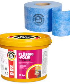 Dichtset Balkon Bad Abdichtung Flüssigfolie 12kg Dichtband Wasserdicht Set Aussen Innen H314