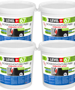 Bitumen Dickbeschichtung 1K Polystyrol 120L Fundamente Keller Abdichtung LEVEL+67