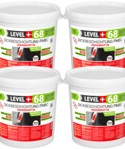 Bitumen Dickbeschichtung 2K Fundamente Keller 112kg Garage Abdichtung LEVEL+68