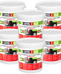 Bitumen Dickbeschichtung 2K Fundamente Keller 168kg Garage Abdichtung LEVEL+68