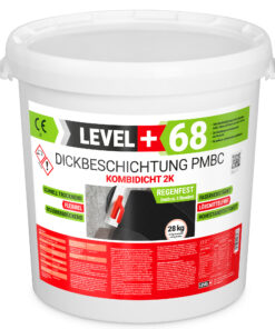 Bitumen Dickbeschichtung 2K Fundamente Keller 28kg Garage Abdichtung LEVEL+68