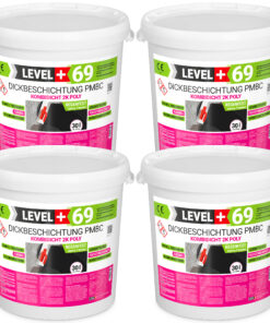 Bitumen Dickbeschichtung 2K Polystyren Keller Fundamente 120L Abdichtung LEVEL+69
