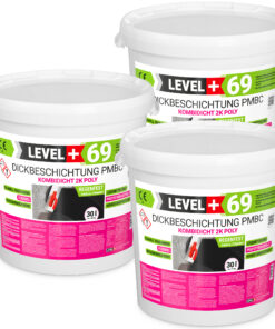 Bitumen Dickbeschichtung 2K Polystyren Keller Fundamente 90L Abdichtung LEVEL+69