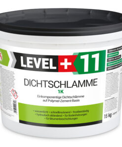 Dichtschlämme 1K Trockener Keller Treppe Abdichten Aussen Balkon 15Kg LEVEL+11