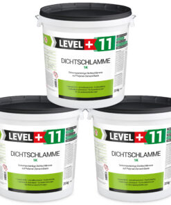 Dichtschlämme 1K Trockener Keller Treppe Abdichten Aussen Balkon 60Kg LEVEL+11