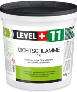 Dichtschlämme 1K Trockener Keller Treppe Abdichten Aussen Balkon 25Kg LEVEL+11