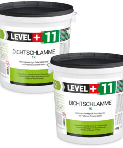 Dichtschlämme 1K Trockener Keller Treppe Abdichten Aussen Balkon 50Kg LEVEL+11