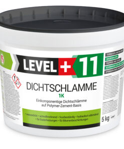 Dichtschlämme 1K Trockener Keller Treppe Abdichten Aussen Balkon 5Kg LEVEL+11