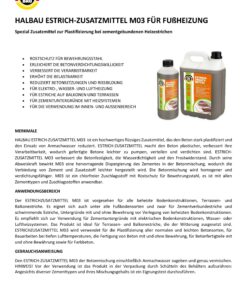 Alternative view of Estrichzusatzmittel 1L für Fußbodenheizung Heizestrichen Beton Plastifizierer Heizsysteme M03