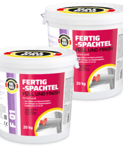 Fertigspachtel Füll Finish 40kg GK Fugenspachtel Innen Glätt Spachtel Weiß HALBAU F01