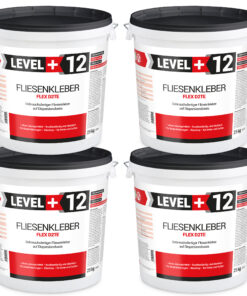 Fliesenkleber Fertigkleber Flexkleber weiß innen und außen Steinkleber Flex D2TE 100KG LEVEL+12