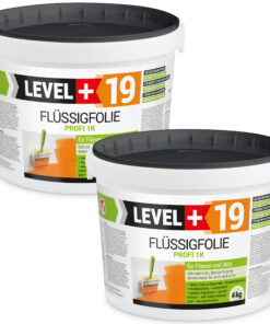 Flüssigfolie in 1K Dichtfolie Abdichtfolie Abdichtung Terassen Keller Bad Dusche 8Kg LEVEL+19