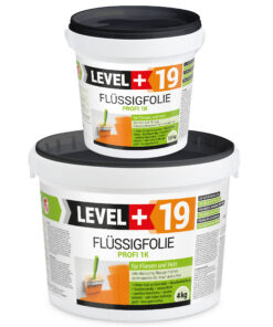 Flüssigfolie in 1K Dichtfolie Abdichtfolie Abdichtung Terassen Keller Bad Dusche 5,5Kg LEVEL+19