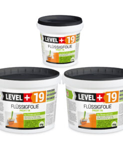 Flüssigfolie in 1K Dichtfolie Abdichtfolie Abdichtung Terassen Keller Bad Dusche 9,5Kg LEVEL+19
